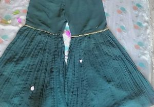 Green Embellished Kurta Set