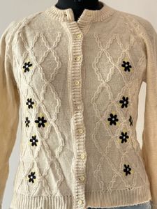 Floral Knit Cardigan