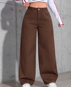 Straight Fit Brown Jeans 🤎