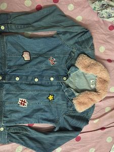 Denim Jacket with Patches