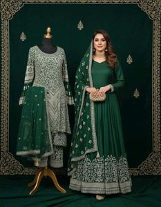 Elegant Green Ethnic Gown
