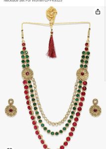 Zaveri Pearls Antique Gold Multi Layered Necklace