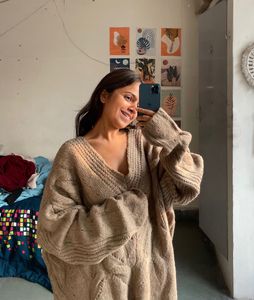 Cozy Knit V-Neck Sweater