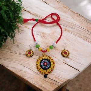 Handmade Terracotta Jewelry Set