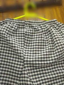 Checked Black &amp; White Shirt kurti pant