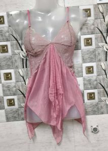 Pink Lace Detail Top