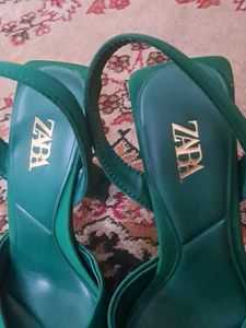 Zara Green Heels