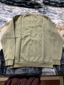 Olive Green Pullover Sweatshirt