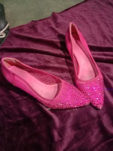 Pink Embellished Ballerinas