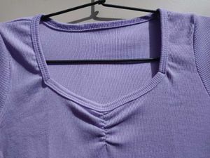 Preety Lavender Korean Top
