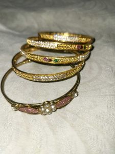 Gold Metal Bangles