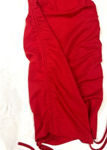 Red bodycon dress