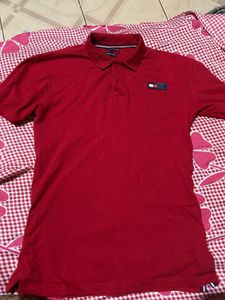 Tommy Hilfiger Red Polo Shirt