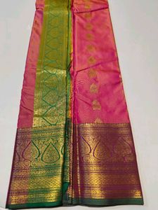 Pink Silk Saree