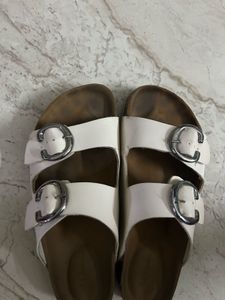 White Platform Heel Sandals