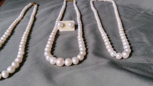 Channel Pearl Necklaces