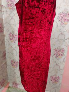 Shein Velvet Midi Dress