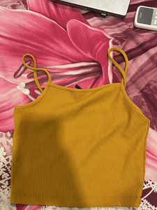 Mustard Crop Top