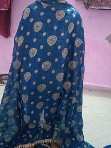 Elegant Blue Dupatta