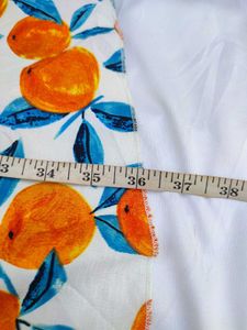 Shein Orange Puff Sleeve Dress