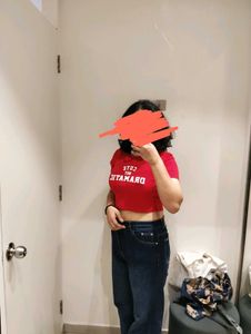 KWABEY Red Crop Top