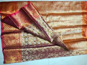 Elegant Pink Floral Saree