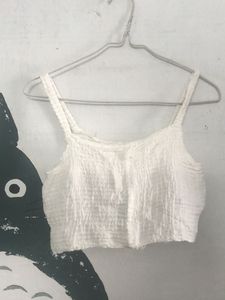 White Cotton Bralette