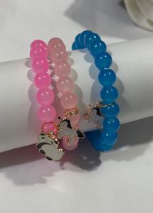 Beaded Charm Bracelets (Set of 3Pcs )