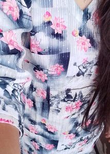 Floral Print patiyala suit