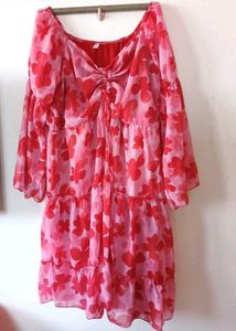 Floral Print Mini Dress