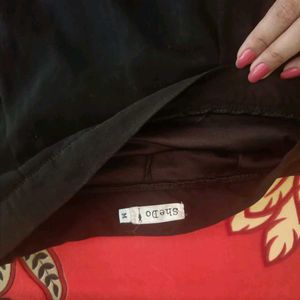 Elegant Black Ethnic Skirt