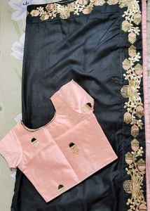 Pure Silk Party Wear Saree With Free Jewellery Set