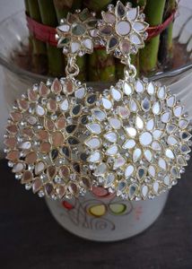 Sparkling Mirror Drop Earrings