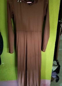 Elegant Brown Maxi Dress