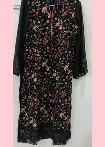 😍trending black Pakistani style dress