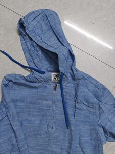 Blue Pullover Hoodie