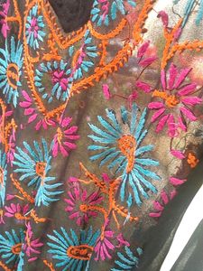 Black Chikan Kurta Coins Me
