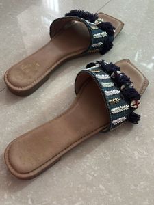 Embellished boho Flat Sandals