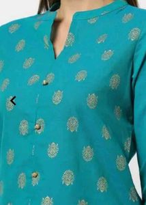 Block Print Straight Kurtha