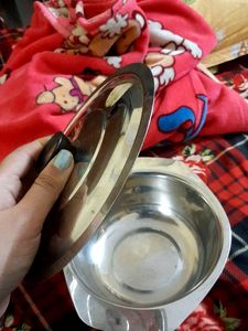 Steel Bowl With Lid