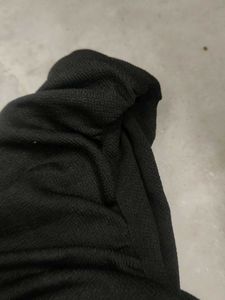 One-shoulder Black Top