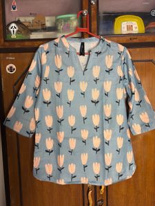 Floral Print Women's Tunic Kurta