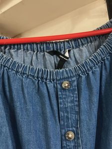 Denim Off-Shoulder Top