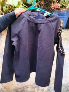 Chic Black Long Sleeve Top