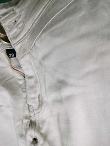Cream Shine  High Waist Skinny Fit Jeans