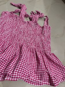 Pink Gingham Top