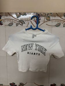 cute H&amp;M top white colour