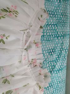 White Georgette Floral Top and Belt