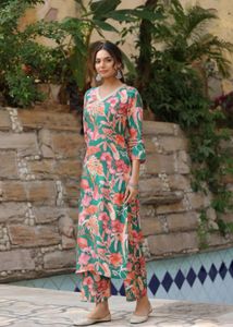 Floral Print Kurta