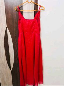 Vero Moda Red Cowl Neck Midi Dress